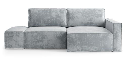 Диван-кровать Софт угловой правый с банкеткой Sensey ultimate grey