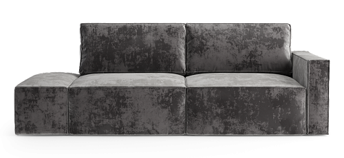 Диван-кровать Софт с банкеткой левой Sensey graphite